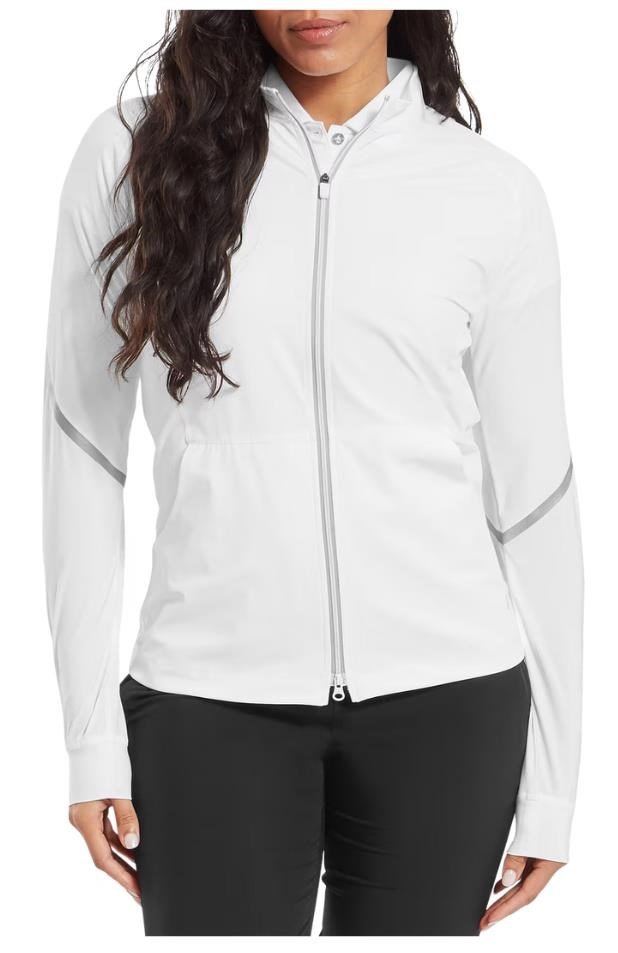 FootJoy TempoSeries Full-Zip dámská bunda, bílo/šedá