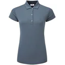 FootJoy Cap Sleeve Lisle dámské polo, heather navy