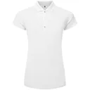 FootJoy Cap Sleeve Lisle dámské polo, bílé