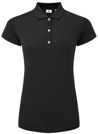 FootJoy Cap Sleeve Lisle dámské polo, černé
