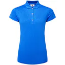 FootJoy Painted Floral Cap Sleeve Lisle dámské polo, modré