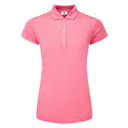 FootJoy Painted Floral Cap Sleeve Lisle dámské polo, růžové