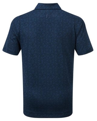 Footjoy Painted Floral Lisle dětské polo, tmavě modré