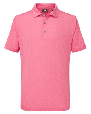 Footjoy Painted Floral Lisle dětské polo, růžové