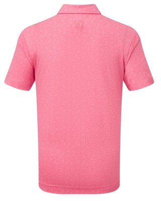 Footjoy Painted Floral Lisle dětské polo, růžové