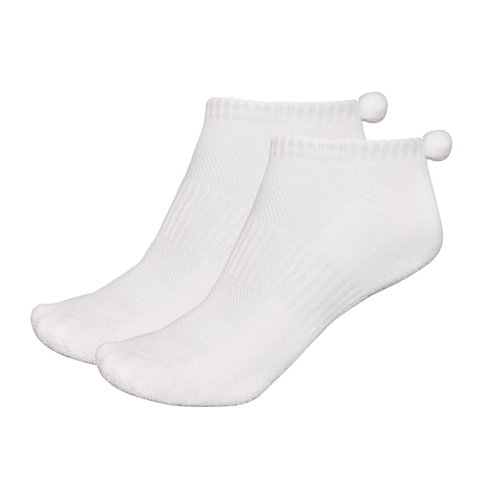 FootJoy Pro-Dry Pom-Pom dámské ponožky, 1pár, bílé