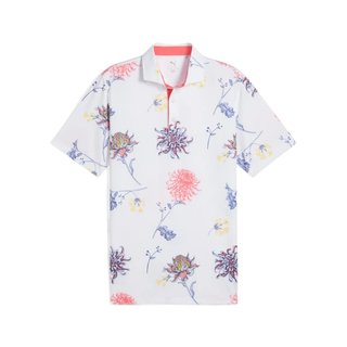 Puma MATTR Dahlia pánské polo, white glow/peach frost