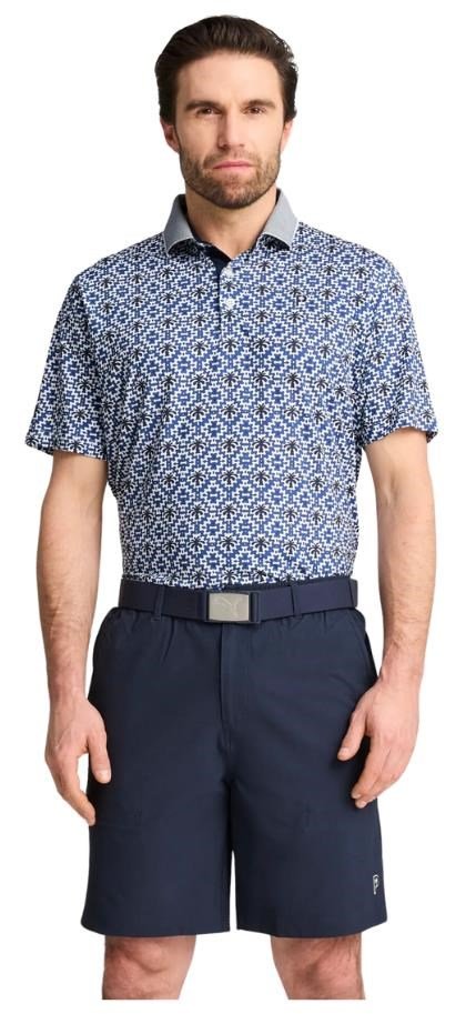 Puma X PTC Tile pánské polo, bílo/modré