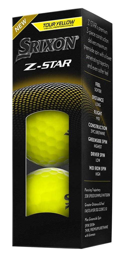 Srixon Z-STAR golfové míčky, žluté