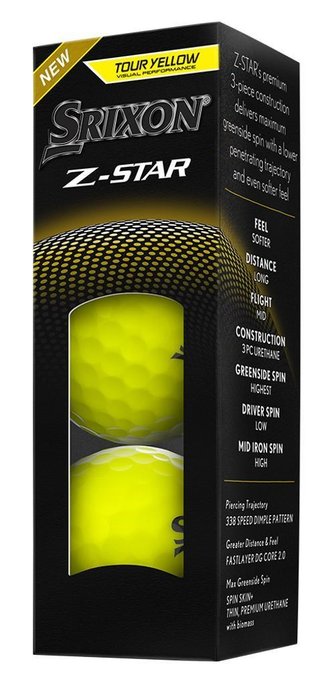 Srixon Z-STAR golfové míčky, žluté