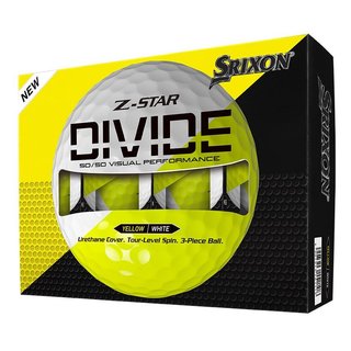 Srixon Z-Star DIVIDE golfové míčky, bílo/žluté