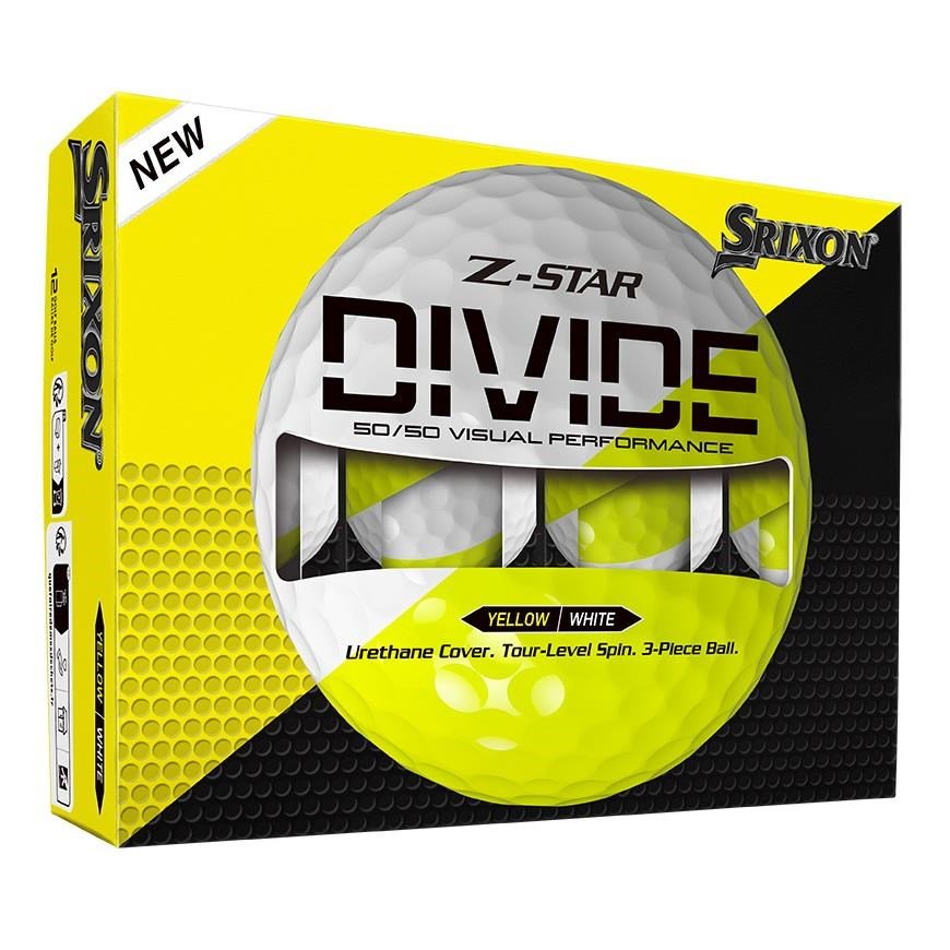 Srixon Z-Star DIVIDE golfové míčky, bílo/žluté