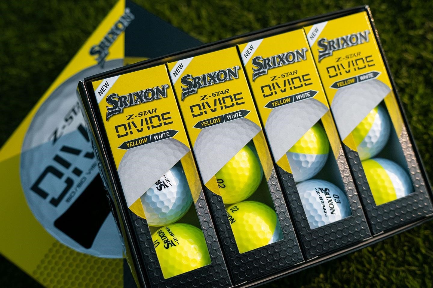 Srixon Z-Star DIVIDE golfové míčky, bílo/žluté