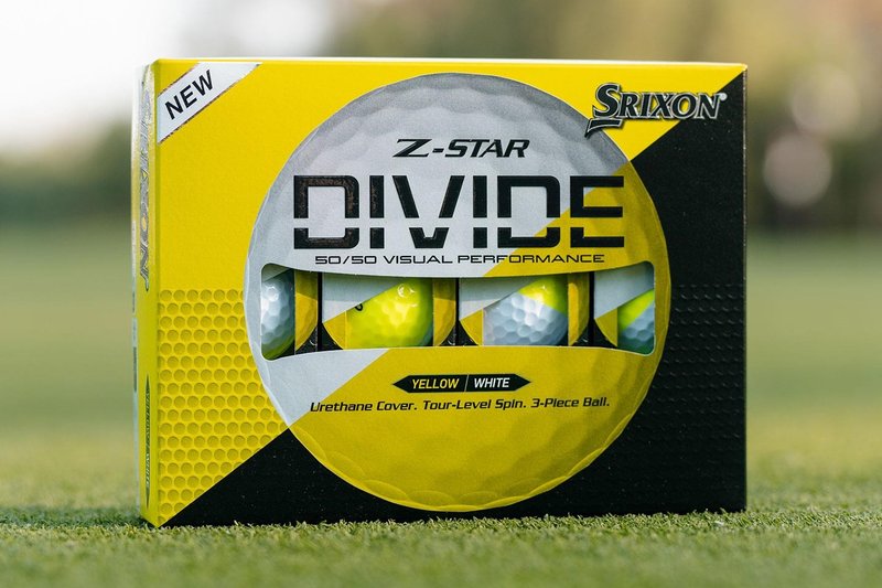 Srixon Z-Star DIVIDE golfové míčky, bílo/žluté