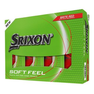 Srixon Soft Feel Brite golfové míčky, červené