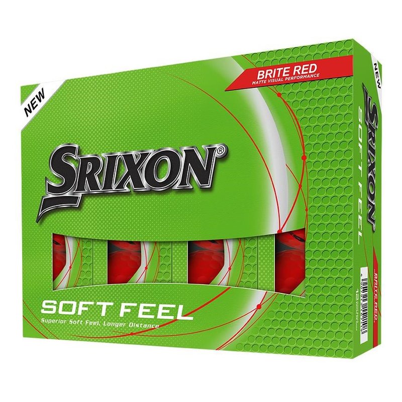 Srixon Soft Feel Brite golfové míčky, červené