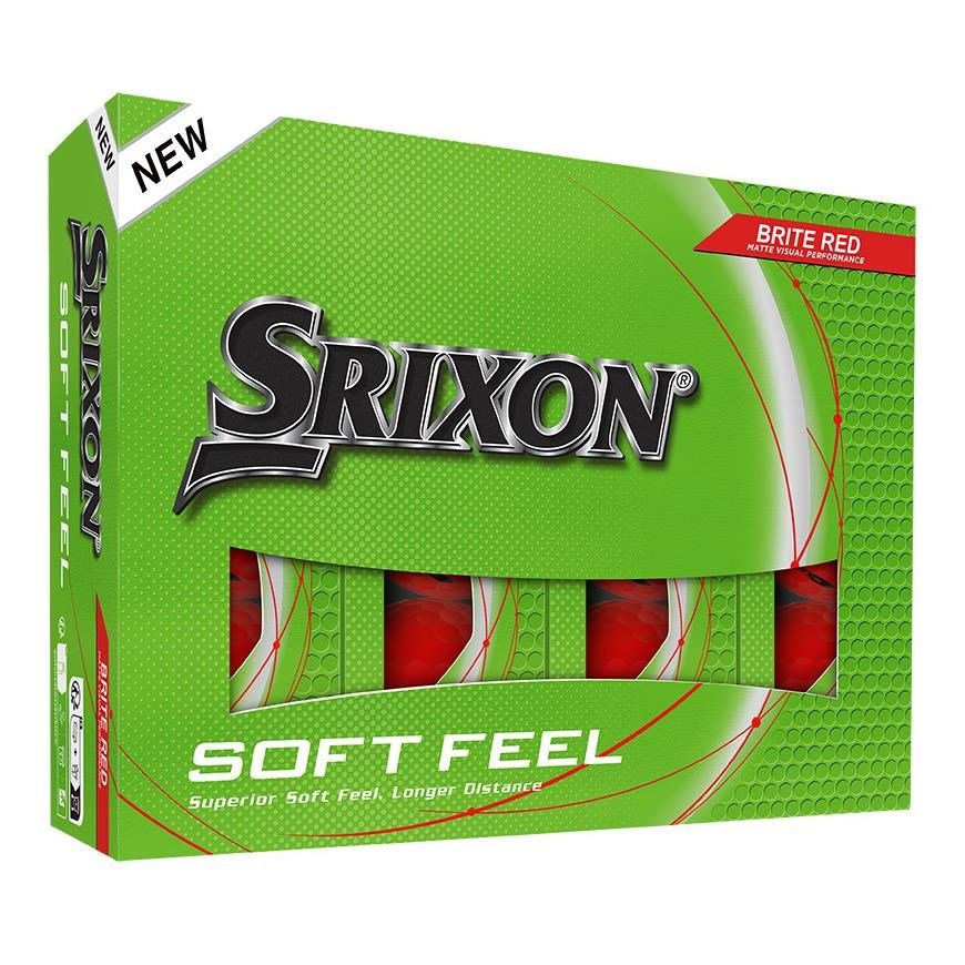 Srixon Soft Feel Brite golfové míčky, červené