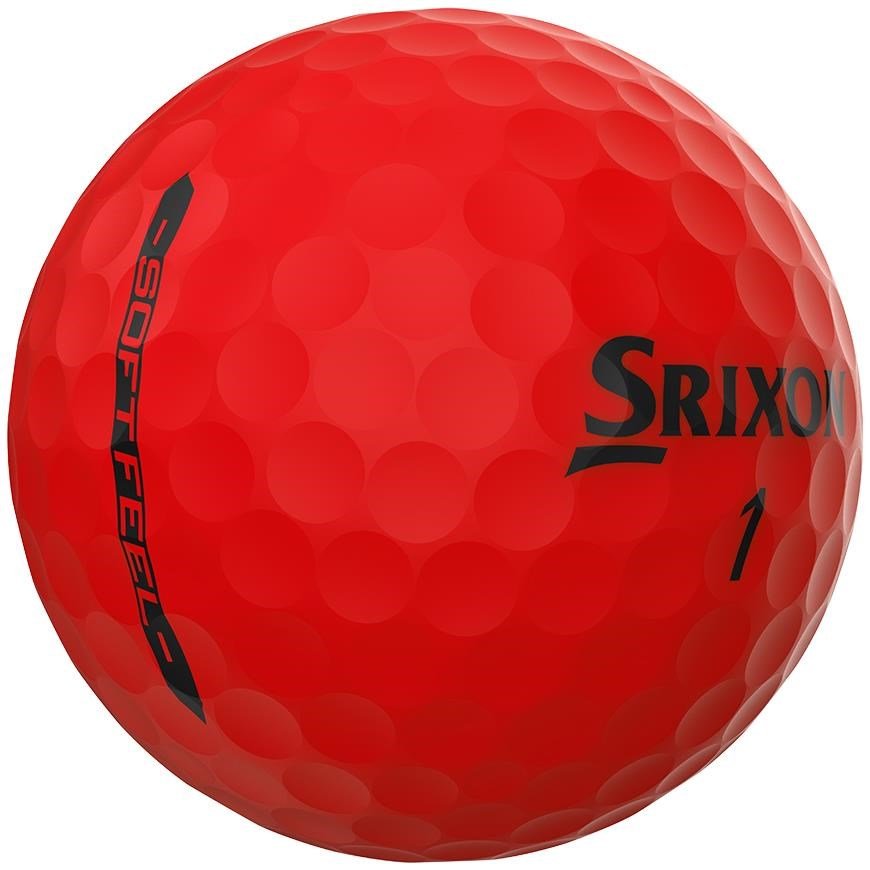 Srixon Soft Feel Brite golfové míčky, červené
