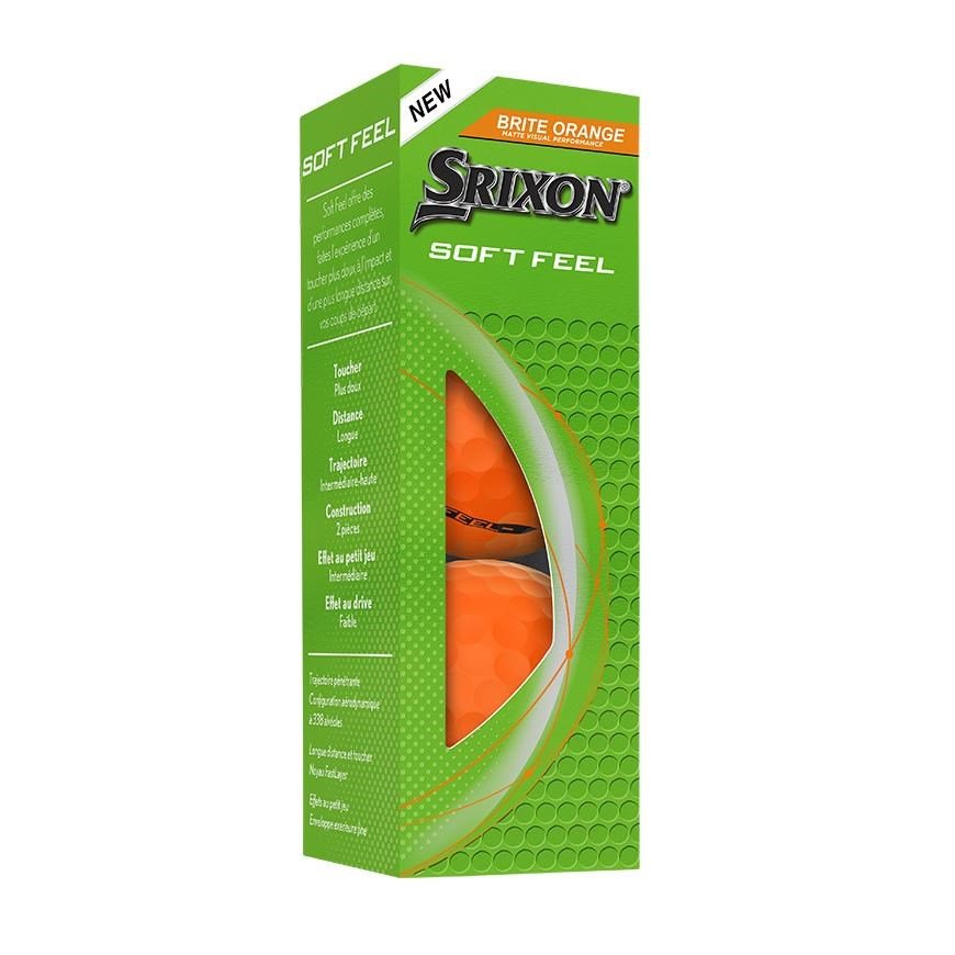 Srixon Soft Feel Brite golfové míčky, oranžová