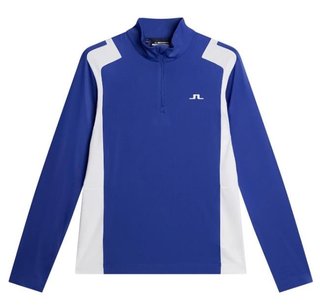 J.Lindeberg Lukas Quarter Zip Mid layer pánská mikina, modrá