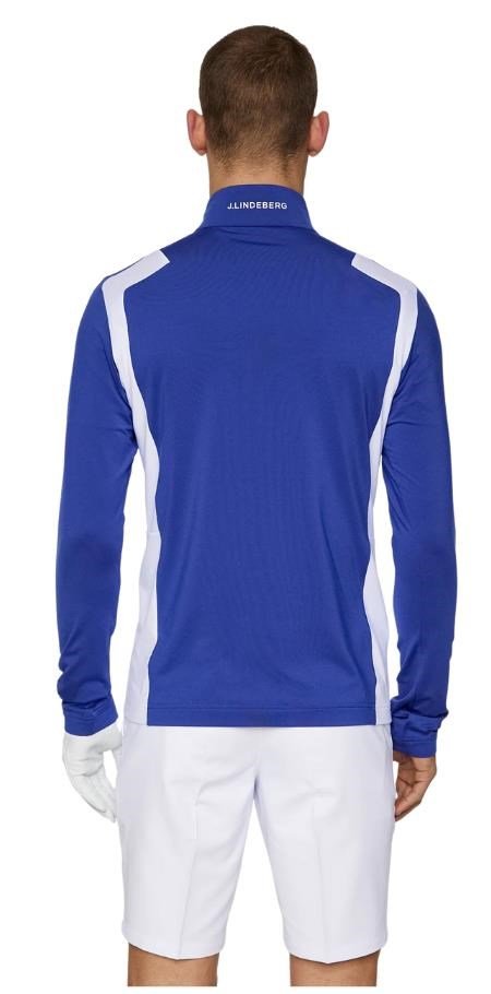 J.Lindeberg Lukas Quarter Zip Mid layer pánská mikina, modrá