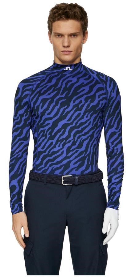 J.Lindeberg Ello Compression Print pánský top, tour tiger clematis