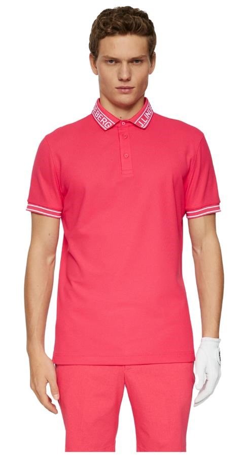 J.Lindeberg Austin pánské polo, azalea