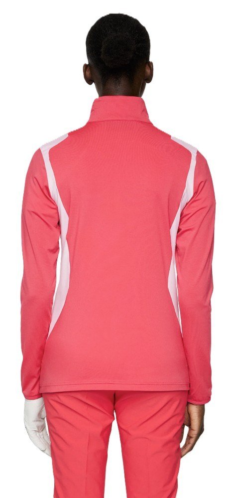 J.Lindeberg Mae Quarter Zip Mid layer dámská mikina, azalea