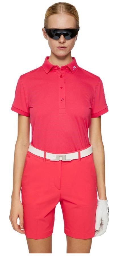 J.Lindeberg Tour Tech dámské polo, růžové