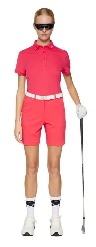 J.Lindeberg Tour Tech dámské polo, růžové