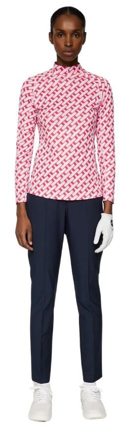 J.Lindeberg Ella Print Soft Compression dámský top, tour geo pink
