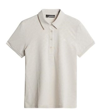 J.Lindeberg Alaya Jacquard dámské polo, moonbeam