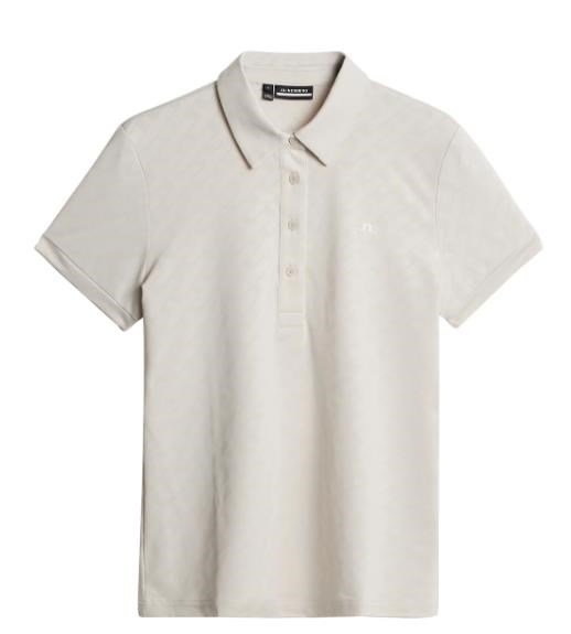 J.Lindeberg Alaya Jacquard dámské polo, moonbeam