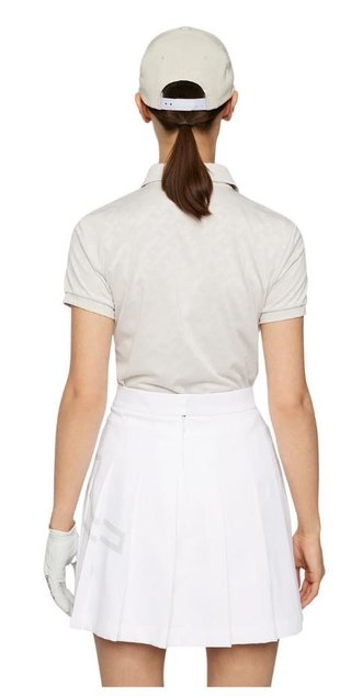 J.Lindeberg Alaya Jacquard dámské polo, moonbeam