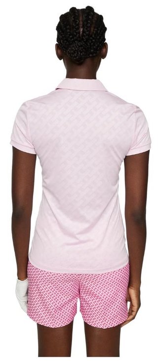 J.Lindeberg Alaya Jacquard dámské polo, růžové