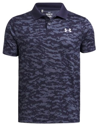 Under Armour Matchplay Printed dětské polo, midnight navy