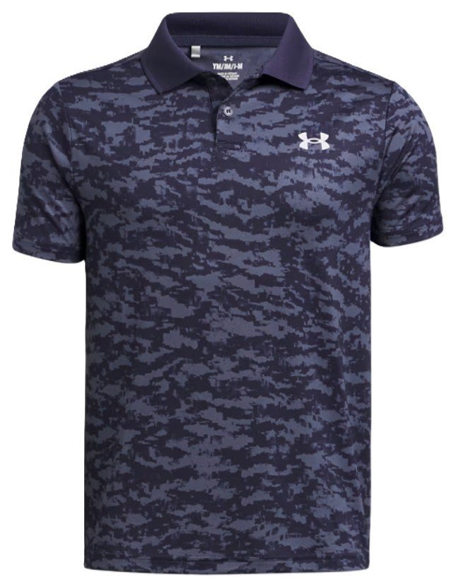 Under Armour Matchplay Printed dětské polo, midnight navy