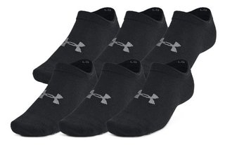 Under Armour Essential No Show unisex ponožky, 6párů, černé