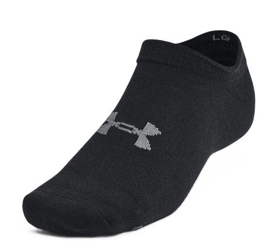 Under Armour Essential No Show unisex ponožky, 6párů, černé