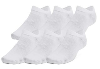 Under Armour Essential No Show unisex ponožky, 6párů, bílé