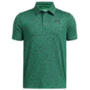 Under Armour Playoff Printed dětské polo, zelené