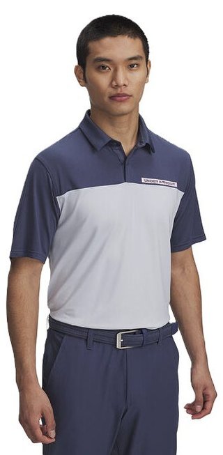 Under Armour T2G Color Block pánské polo, modro/šedé
