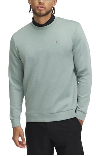 Under Armour Drive Midlayer Crew pánská mikina, světle zelená