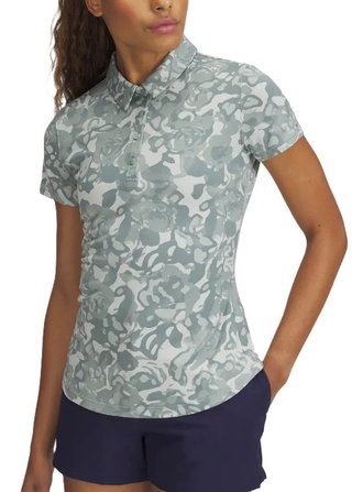 Under Armour Playoff 3.0 Printed dámské polo, silica green