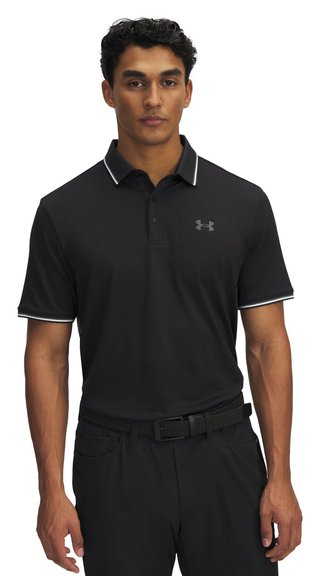 Under Armour Playoff 3.0 Rib pánské polo, černé