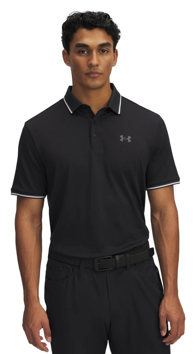 Under Armour Playoff 3.0 Rib pánské polo, černé