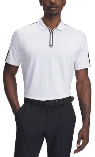 Under Armour Drive Zip pánské polo, bílé