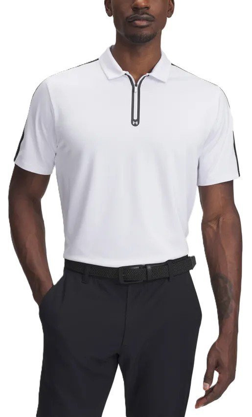 Under Armour Drive Zip pánské polo, bílé
