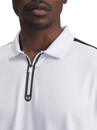 Under Armour Drive Zip pánské polo, bílé