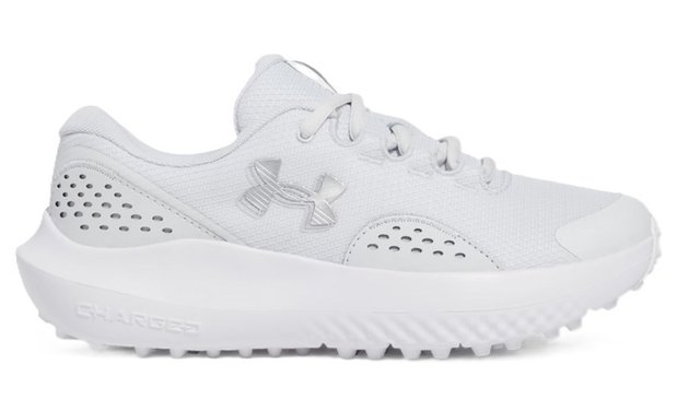 Under Armour Surge Golf dámské golfové boty, distant gray/white/metallic silver